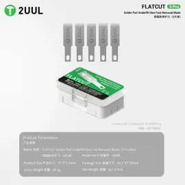 2UUL DA28 FlatCut Solder Pad Underfill Glue Fast Removal Blades (5pcs/box)