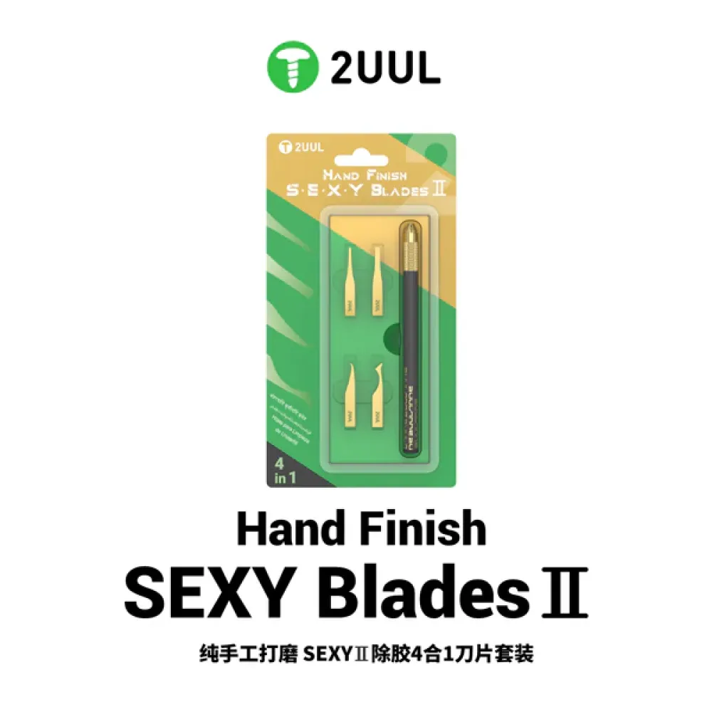 2UUL DA61 Hand Finish SEXY 2 Blades Set for PCB Glue Remover / Prying Dismantling