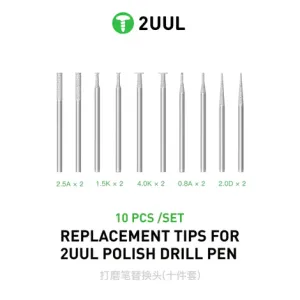 2UUL DA82 Replacement Tips For Polish Drill Pen 10Pcs/Set