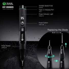 2UUL DA84 CVT Grinder Pro Version Polishing Pen Multi-function Screen Polisher Disassembly Tool For Mobile Repair