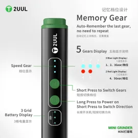 2UUL DA86 Mini Grinder Pen for Precision Chip Grinding and Polishing Work