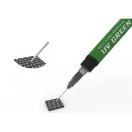 2UUL PCB UV GREEN Curable Solder Mask with 3pcs 6mm Super Thin Needles