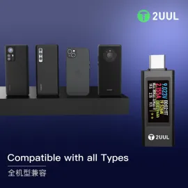 2UUL PW21 Type-C Mini Charging Mate Detector for Phone Repair Current Test