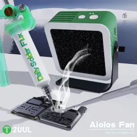 2uul Aiolos all-in-one Smoke Extraction & Cooling fan with led light