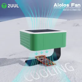 2uul Aiolos all-in-one Smoke Extraction & Cooling fan with led light