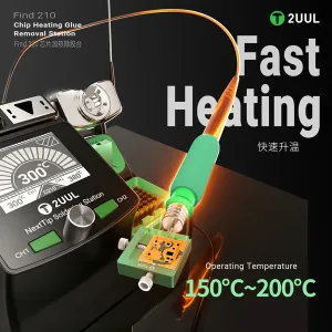 2uul FD40 Find 210 Chip Mini Heating Glue Removal Station for C210 Handle