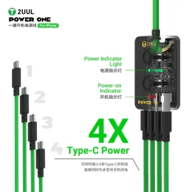 2uul PW09 Power One Power Supply Test Cable for iPhone 12 to 16Pro Max(without 16e)