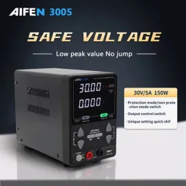 AIFEN 3005 30V 5A 150W Intelligent Adjustable DC Regulated Switching Power Supply