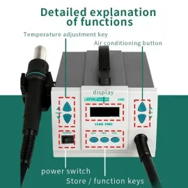 AIFEN 861DW 700W Lead-Free Hot Air SMD Rework Station with Heat-Change Channels
