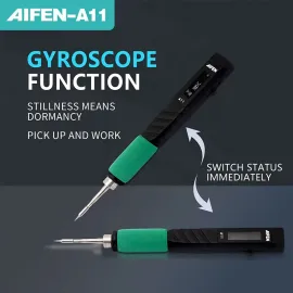 AIFEN A11 Portable USB Type-C Soldering Iron with C210 Tip Compatibility
