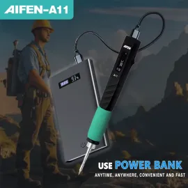 AIFEN A11 Portable USB Type-C Soldering Iron with C210 Tip Compatibility