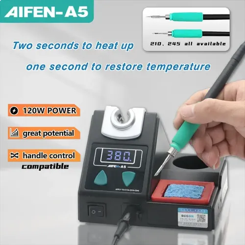 AIFEN A5 120W Intelligent Soldering Station for Mobile Phone Repair with C210 Handle Support