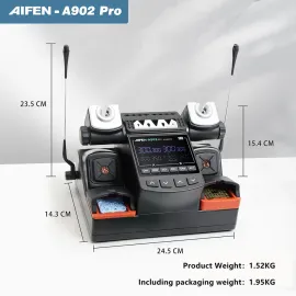 AIFEN A902 Pro Dual Station Soldering Rework Station for PCB Repair with C115 C210 C245 Handle Support