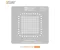 AMAOE 26x26mm 0.30mm 1.27mm Spacing Universal BGA Reballing Stencil
