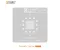 AMAOE 337S00175 0.12mm BGA Reballing Stencil for Notebook CPU & RAM