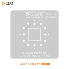 AMAOE 0.12mm BGA Reballing Stencil for A1707 Hard Disk Master IC