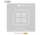 AMAOE DDR BGA178 BGA Reballing Stencil for IC Chip Soldering