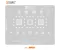 AMAOE BS:2 0.12mm BGA Reballing Stencil for Qualcomm SDM845 SM8150