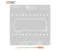 AMAOE G977-010 0.10mm Middle Layer BGA Reballing Stencil for Samsung Galaxy S10 5G