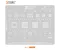 AMAOE MI17 0.12mm CPU BGA Reballing Stencil for Redmi Note 12 Pro/12 Pro+ Dimensity 810/1100/1200