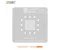 AMAOE 0.12mm BGA Reballing Stencil for Dimensity 8100 Max MT6895Z Lower Layer