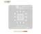 AMAOE MT6983Z-9000 0.12mm CPU BGA Reballing Stencil for Dimensity 9000 5G