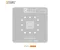 AMAOE MT8781 0.12mm CPU BGA Reballing Stencil for MediaTek MT8781