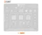 AMAOE OV-8 0.12mm CPU BGA Reballing Stencil for Compatible OPPO, vivo, realme and iQOO Phones