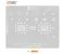 AMAOE OV-2 0.12mm MSM8916 MSM8939 MSM8940 CPU BGA Reballing Stencil for OPPO and VIVO