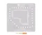 AMAOE 1+11 0.12mm Middle Layer BGA Reballing Stencil for OnePlus 11