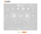 AMAOE SAM16 0.12mm CPU BGA Reballing Stencil for Samsung Exynos 1280