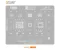 AMAOE SAM21 CPU BGA Reballing Stencil for Samsung Galaxy S25 and S25+