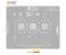 AMAOE SAM22 0.12mm CPU BGA Reballing Stencil for Samsung Galaxy A17
