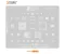 AMAOE SAM3 0.12mm Exynos 7420 CPU BGA Reballing Stencil for Samsung Galaxy S6 and Note5