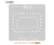 AMAOE F936U-012 0.12mm Middle Layer BGA Reballing Stencil for Samsung Galaxy Z Fold4
