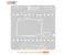 AMAOE G991-012 0.12mm Middle Layer BGA Reballing Stencil for Samsung S21