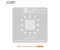 AMAOE SM8350 0.12mm Wafer Positioning BGA Reballing Stencil for Snapdragon 888