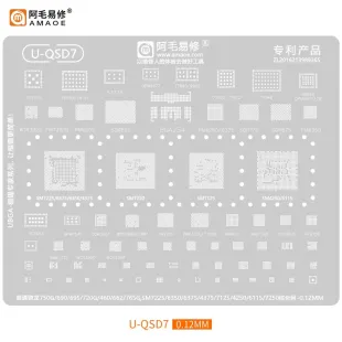 AMAOE U-QSD6 Qualcomm Snapdragon CPU & RAM BGA Reballing Stencil