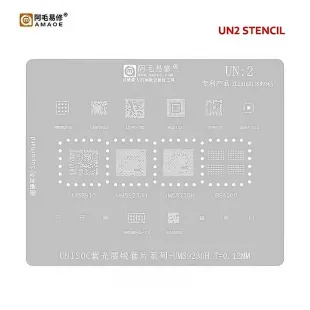 AMAOE UN-2 UNISOC CPU & IC BGA Reballing Stencil