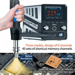 AiXun H314 1400W Intelligent Digital High-Power Hot Air Gun Desoldering Rework Station