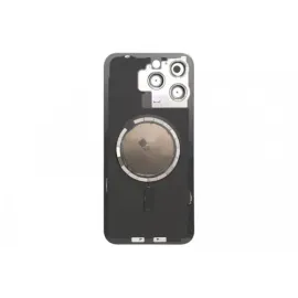iPhone 15 Pro Max Back Glass Panel with MagSafe Magnet Replacement