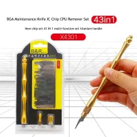 B&R X4301 43-in-1 BGA Maintenance Knife Set for iPhone CPU, NAND & IC Glue Removal