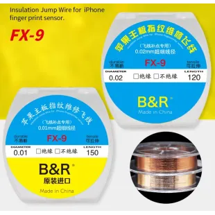 B&R FX-9 Ultra Fine Jumper Wire 0.01mm for Mobile Motherboard & PCB Repair