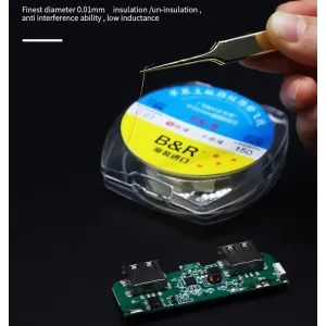 B&R FX-9 Ultra Fine Jumper Wire 0.01mm for Mobile Motherboard & PCB Repair