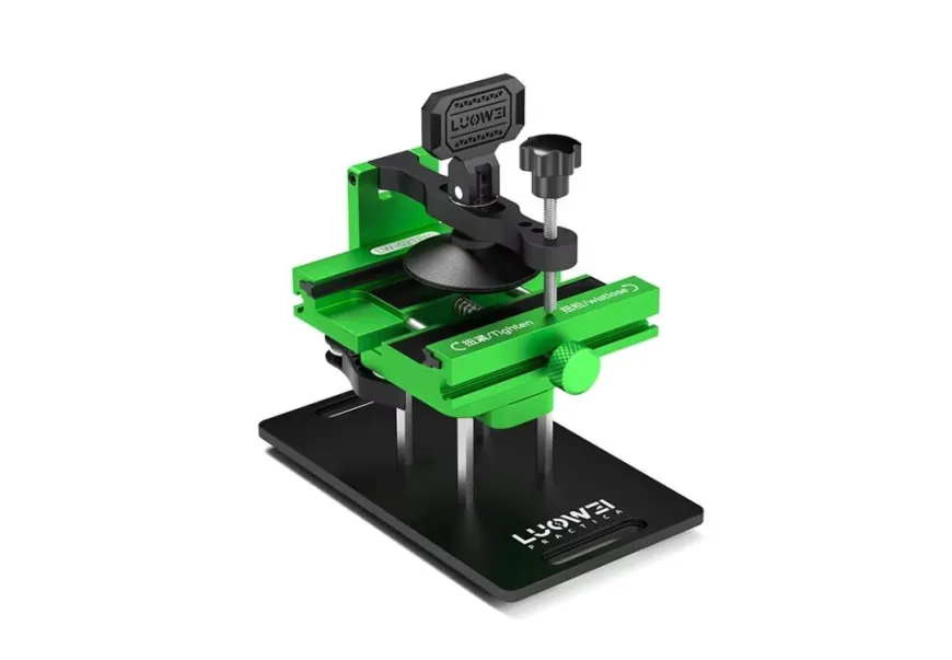 LUOWEI LW-021 Pro 2-in-1 360Β° Rotating Aluminum Alloy Universal Mobile Phone Repair Fixture & Back Glass Removal Tool