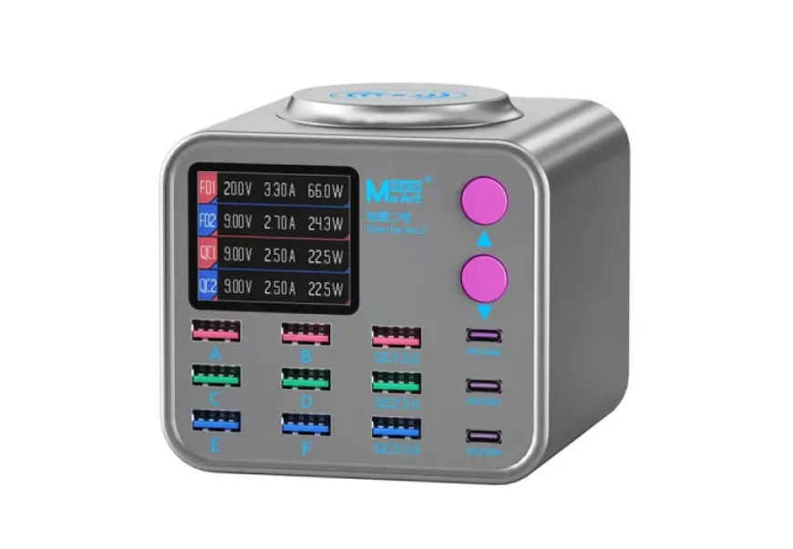 MaAnt Dianba No.2 Digital PD Fast Charger with 13 Ports & Wireless Charging Station