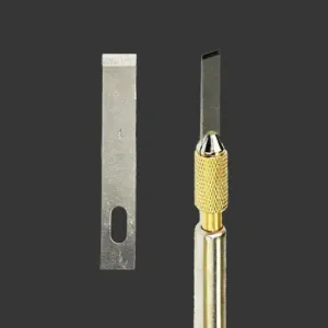 BSD No. 4 Metal Carving Blades for PCB Motherboard Glue Removal & IC Disassembly (10 Pcs/Box)
