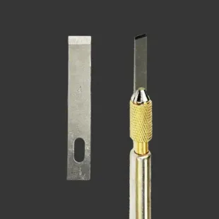 BSD No. 4 Metal Carving Blades for PCB Motherboard Glue Removal & IC Disassembly (10 Pcs/Box)