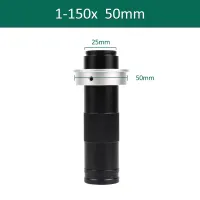 150X C-Mount Adjustable Zoom Lens for HDMI USB VGA Video Microscope Camera (42mm)