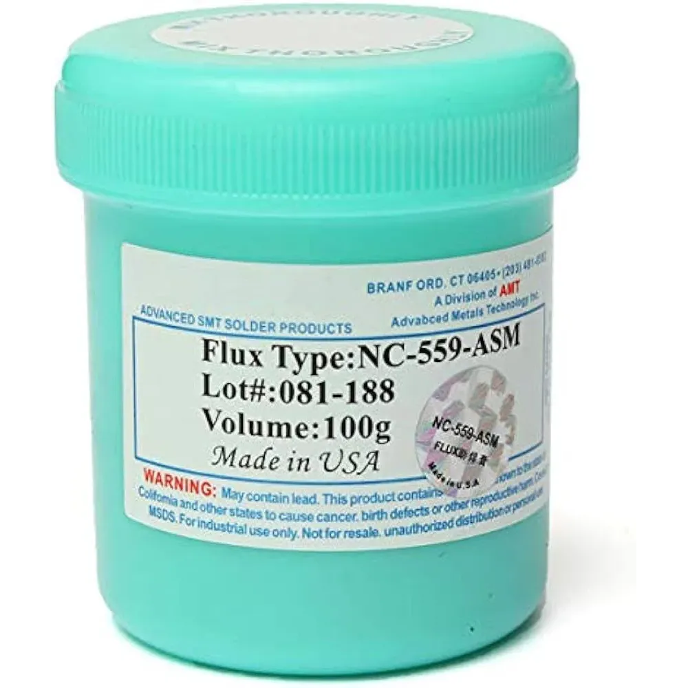 AMTECH NC-559-ASM No-Clean Soldering Flux Paste for BGA, SMD & PCB Repair 100g